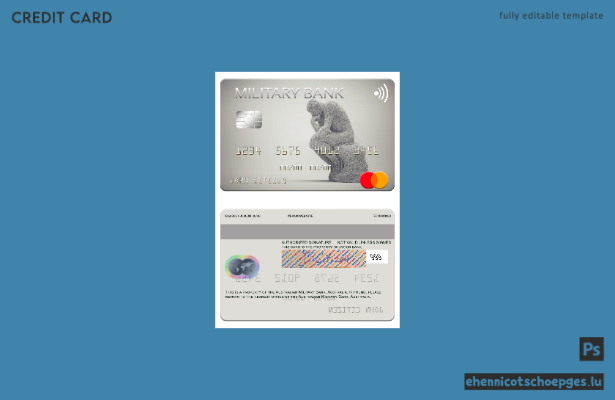 Australien Australian Military Bank Mastercard Beispielvorschau
